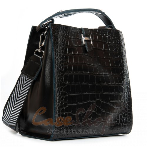 Сумка шкіряна 9701 black