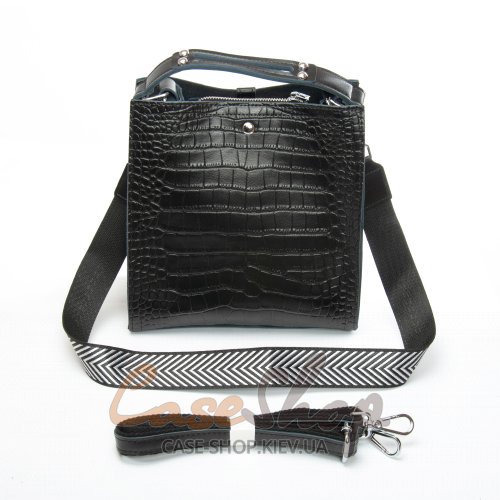 Сумка шкіряна 9701 black