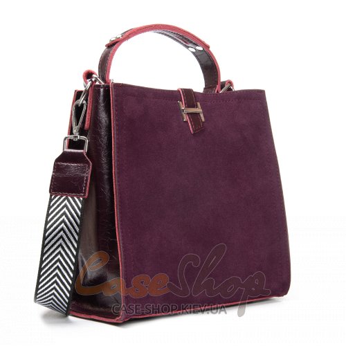 Сумка кожаная 9701-1 bordo