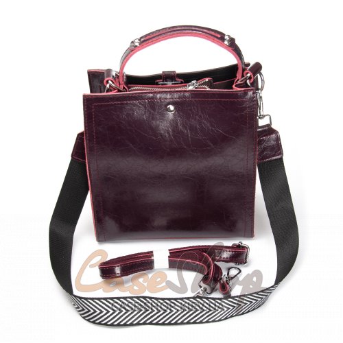 Сумка кожаная 9701-1 bordo