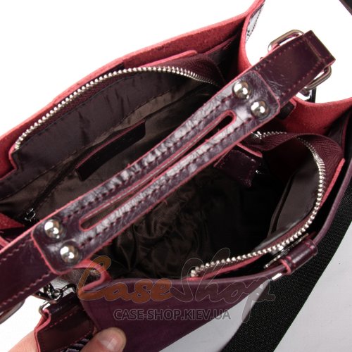 Сумка кожаная 9701-1 bordo