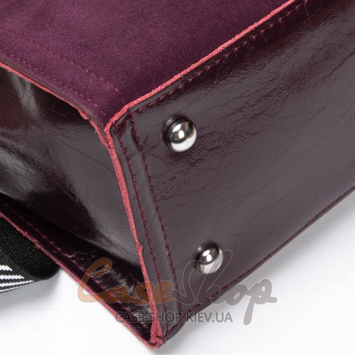 Сумка кожаная 9701-1 bordo
