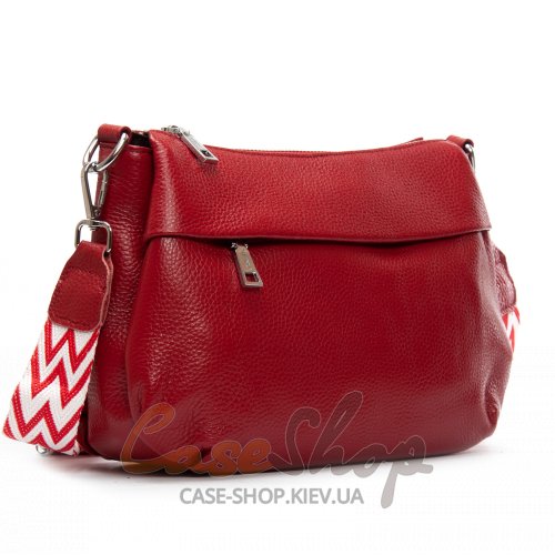 Сумка шкіряна 6001 wine red