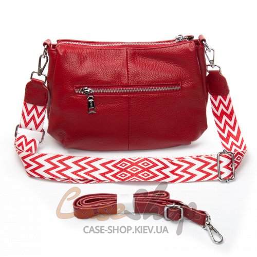 Сумка шкіряна 6001 wine red