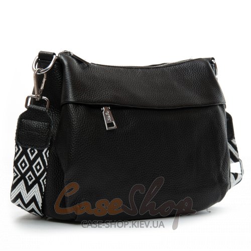 Сумка кожаная 6001 black