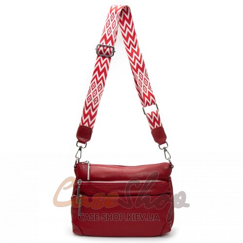 Сумка кожаная 8269 wine red