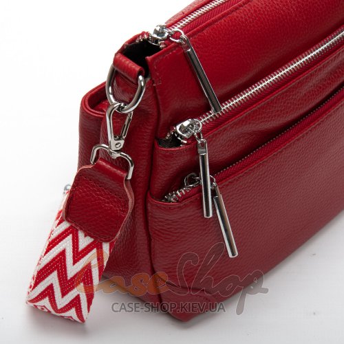 Сумка кожаная 8269 wine red