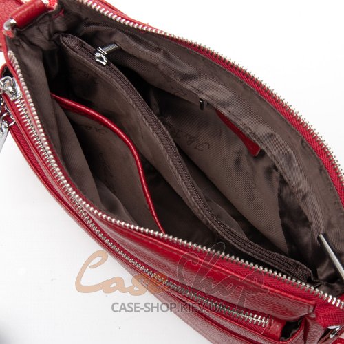 Сумка кожаная 8269 wine red