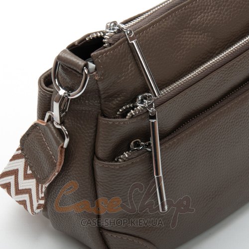 Сумка шкіряна 8269  dark haki