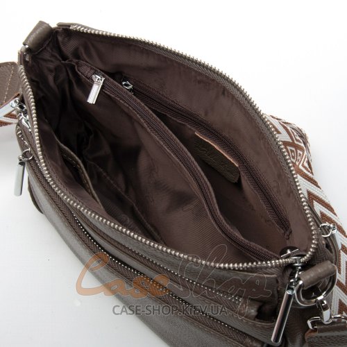 Сумка шкіряна 8269  dark haki