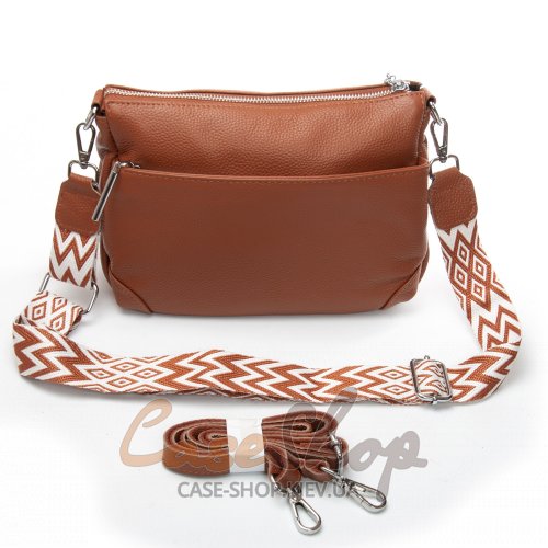 Сумка шкіряна 8269 camel