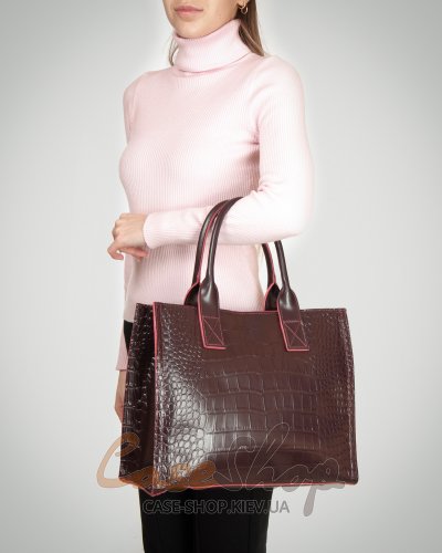 Сумка кожаная 8804 brown