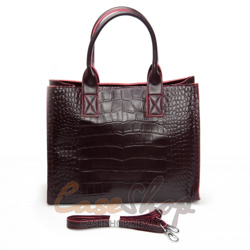 Сумка шкіряна 8804 bordo