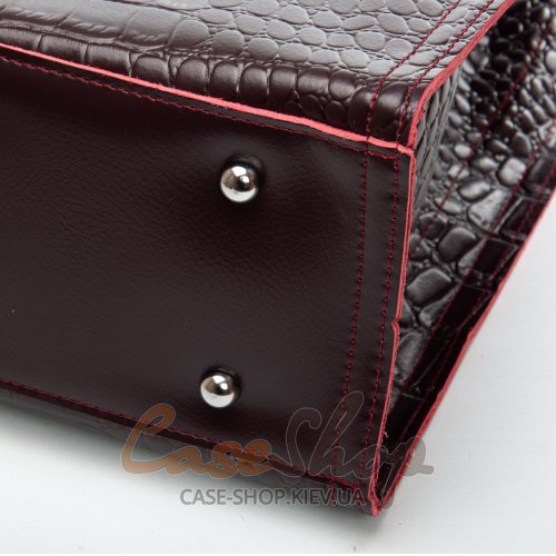 Сумка шкіряна 8804 bordo