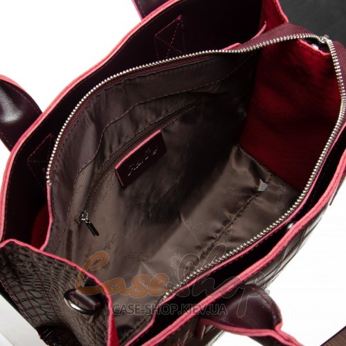 Сумка шкіряна 8804 bordo