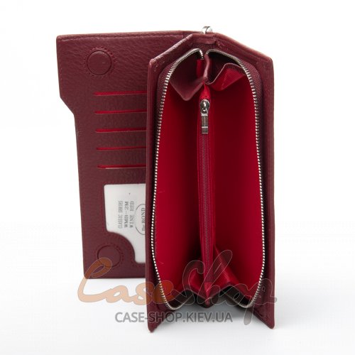 Кошелек DR. BOND WMB-2M wine red