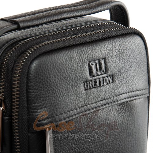 Сумка мужская кожаная BRETTON 407-98 black