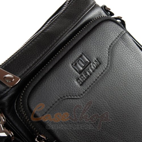 Сумка чоловіча кожана BRETTON 4014-5 black