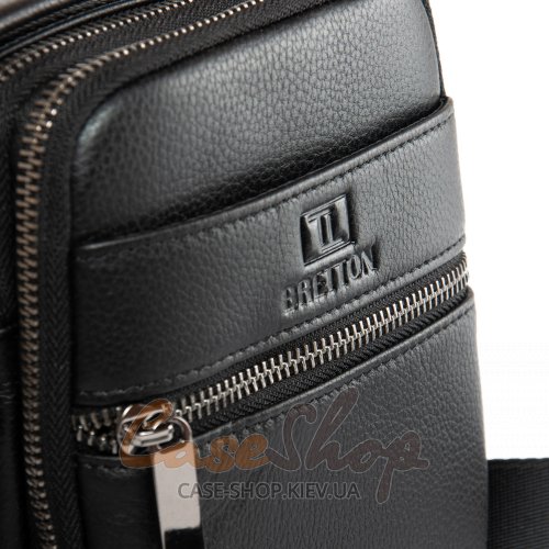 Сумка мужская кожаная BRETTON 407-169 black