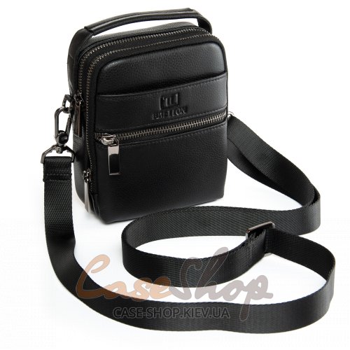 Сумка мужская кожаная BRETTON 407-169 black