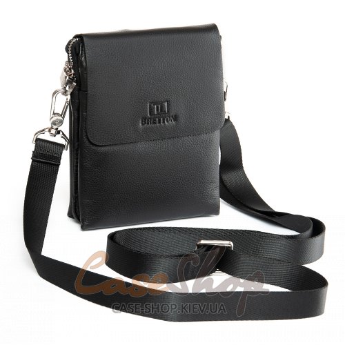 Сумка чоловіча кожана BRETTON 1278-3 black