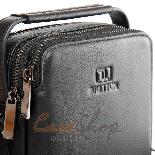 Сумка чоловіча кожана BRETTON 407-95 black