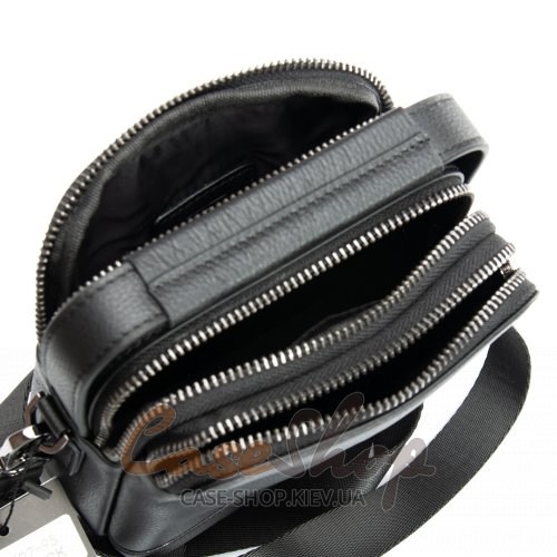 Сумка чоловіча кожана BRETTON 407-95 black