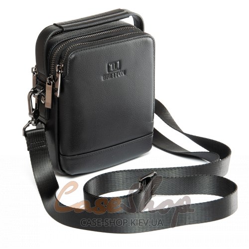 Сумка чоловіча кожана BRETTON 407-95 black
