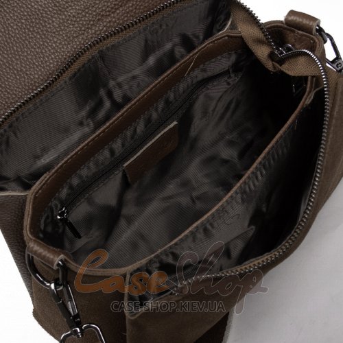 Сумка кожаная 99118 haki