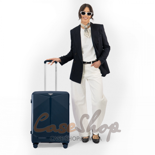 Валіза середня 4 колеса CKT01/M blue WINGS (Польща)