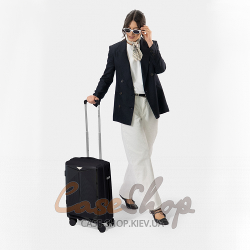 Валіза мала 4 колеса CKT01/S black WINGS (Польща)