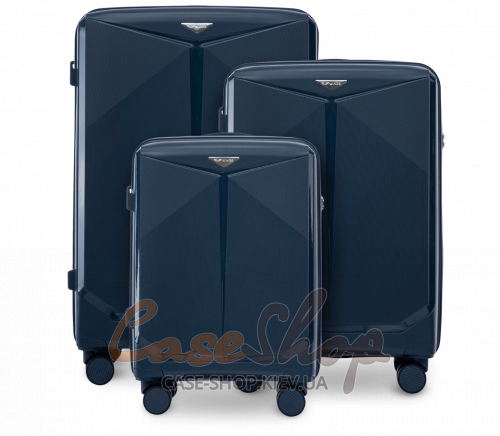 Комплект валіз CKT01 blue WINGS (Польща)