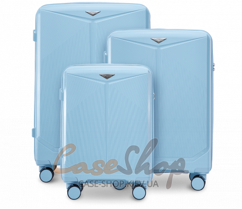 Комплект валіз CKT01 light blue WINGS (Польща)