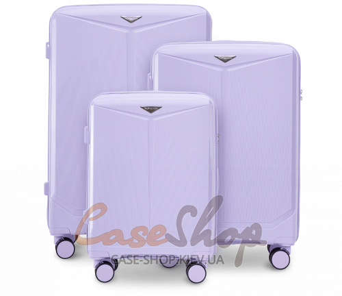 Комплект валіз CKT01 white purple WINGS (Польща)