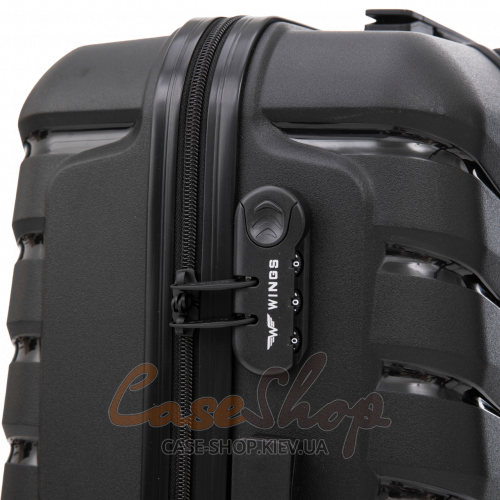 Чемодан малый 4 колеса PHX01/S 2.0 navy blue WINGS (Польша)