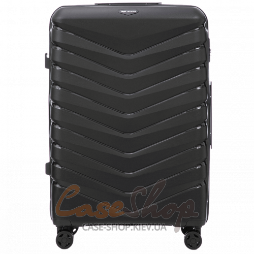 Чемодан большой 4 колеса PHX01/L 2.0 black WINGS (Польша)