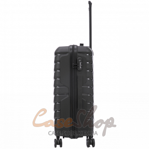 Чемодан малый 4 колеса PHX01/S 2.0 black WINGS (Польша)