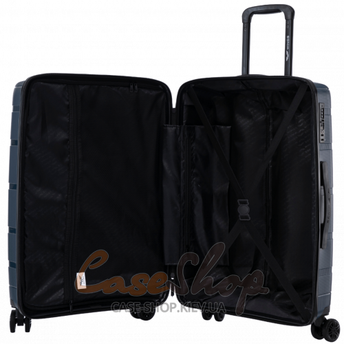 Валіза середня 4 колеса HWF01/M 2.0 blue WINGS (Польща)