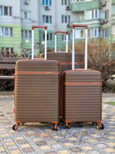 Чемодан большой 4 колеса Madisson 63703/L коричневый Snowball (Франция)
