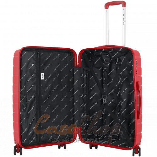 Валіза мала 4 колеса DQZ01/S wine red WINGS (Польща)