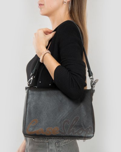 Сумка кожаная 2087 black