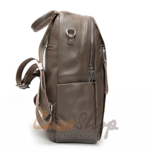 Сумка-рюкзак кожаная 8907 grey croco