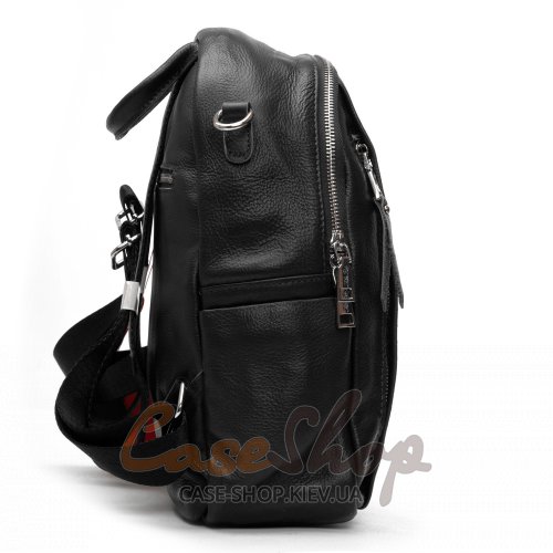 Сумка-рюкзак кожаная 8907 black croco