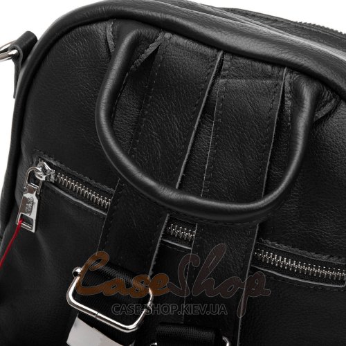 Сумка-рюкзак кожаная 8907 black croco