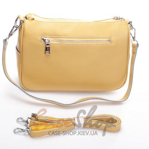 Сумка кожаная 2041-9 yellow