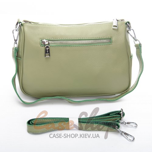 Сумка кожаная 2041-9 green
