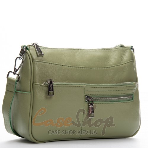 Сумка кожаная 2041-9 green