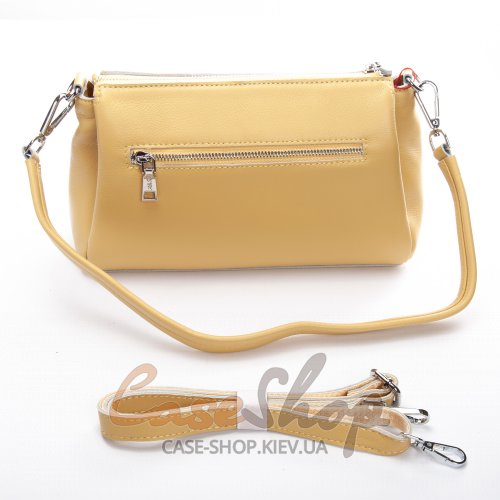 Сумка кожаная 8721-9 yellow