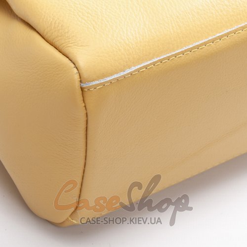 Сумка кожаная 8721-9 yellow