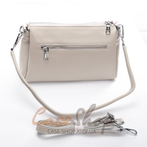 Сумка кожаная 8721-9 grey